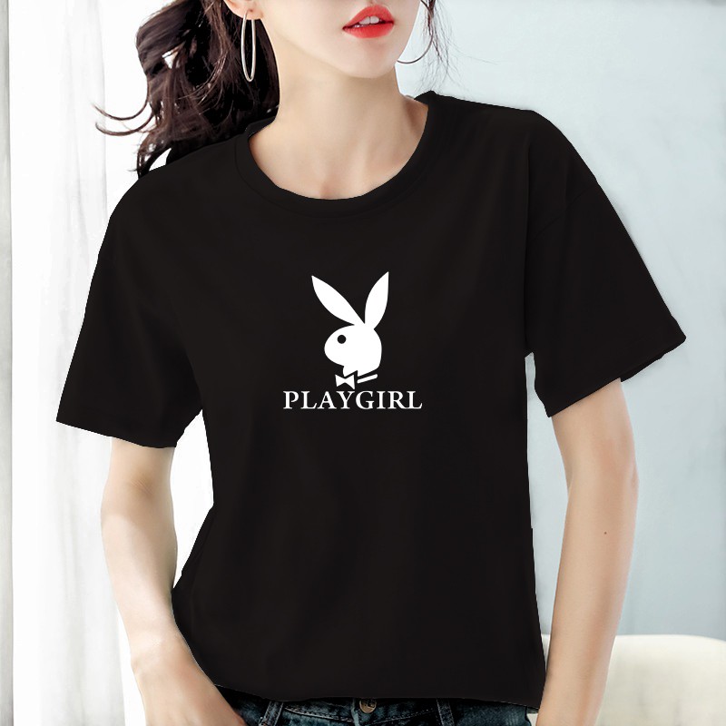 Kaos wanita cotton combed 30s Play Girl / Baju wanita cotton combed / Kaos polos wanita Bee092