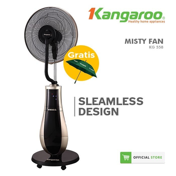 ELEKTRONIK ALAT PENDINGIN RUANGAN KANGAROO PENDINGIN RUANGAN MISTY FAN KG558 DESIGN ELEGANT