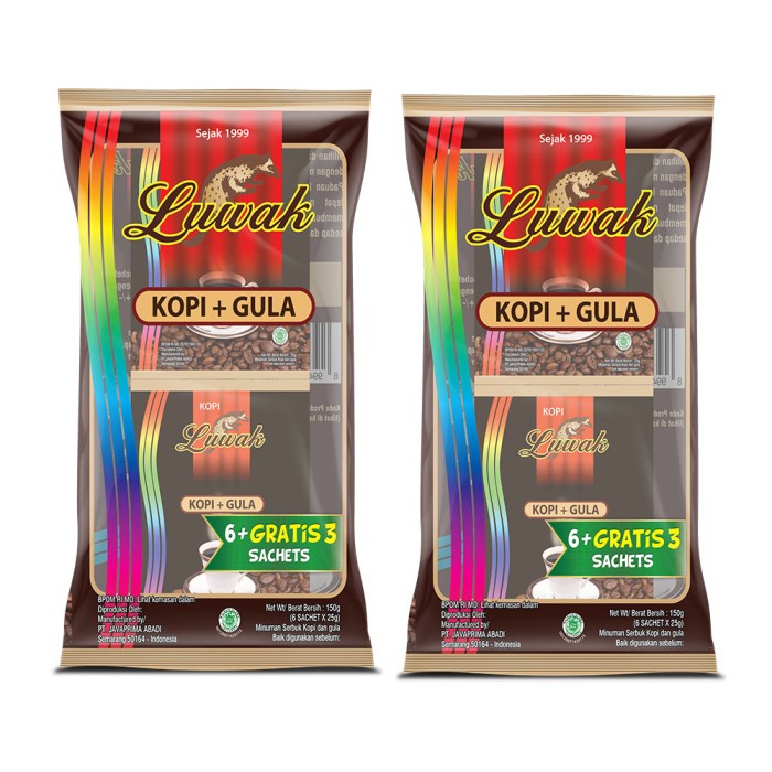 

vf2011vf Kopi Luwak Plus Gula Black Coffee Bag Twin Pack Ds20X11