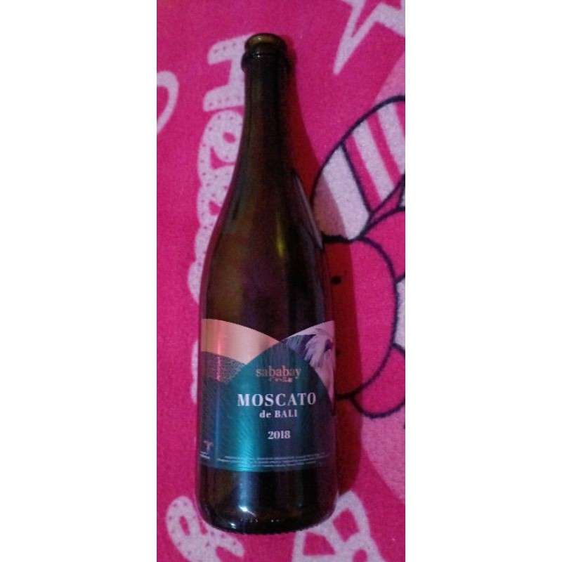 botol bekas miras impor SABABAY MOSCATO dr BALI 750ML 2018