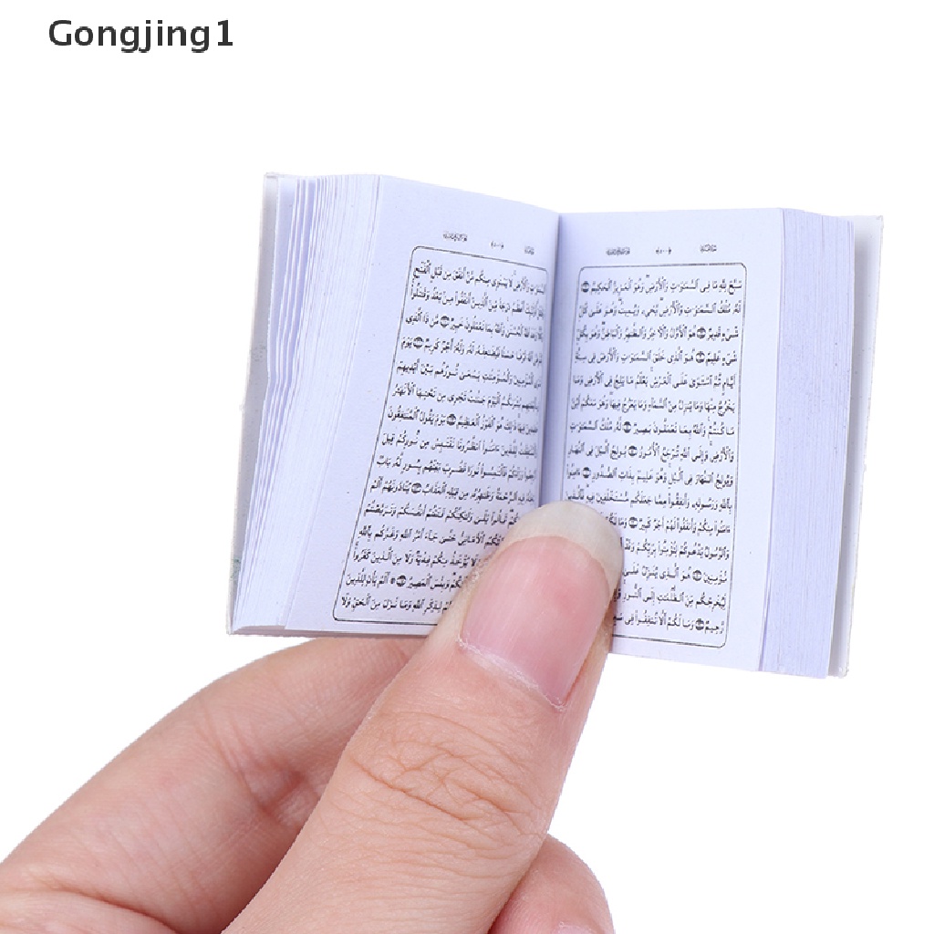 Gongjing1 Mainan Miniatur Buku Alkitab Skala 1: 12 Untuk Aksesoris Rumah Boneka