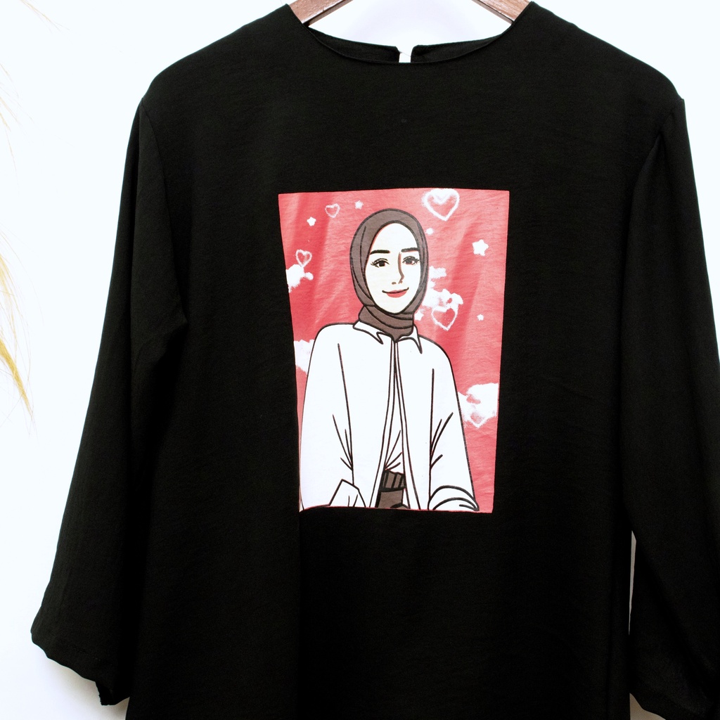 [COD] Shazfa.apparel - Pakaian Muslim wanita Gina Tunik