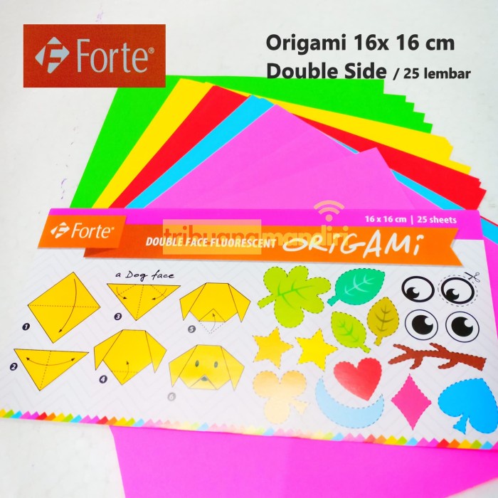 

Senikertas- Kertas Origami - Kertas Lipat Forte 16 X 16 Cm (2 Sisi / Double Side) -Kertas-Seni.