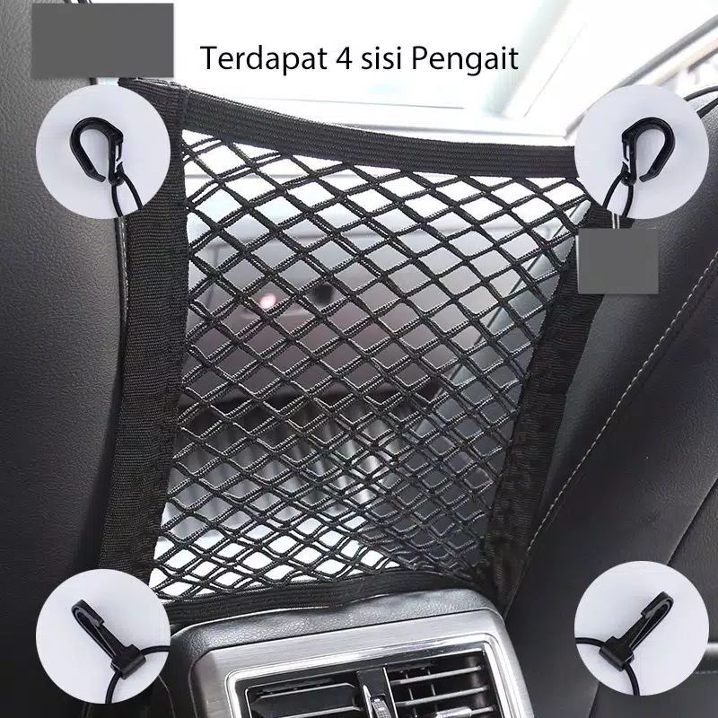 ~ PIYOSHI08 ~ Car Net Storage / Jaring Tempat Penyimpanan Di Mobil PR24