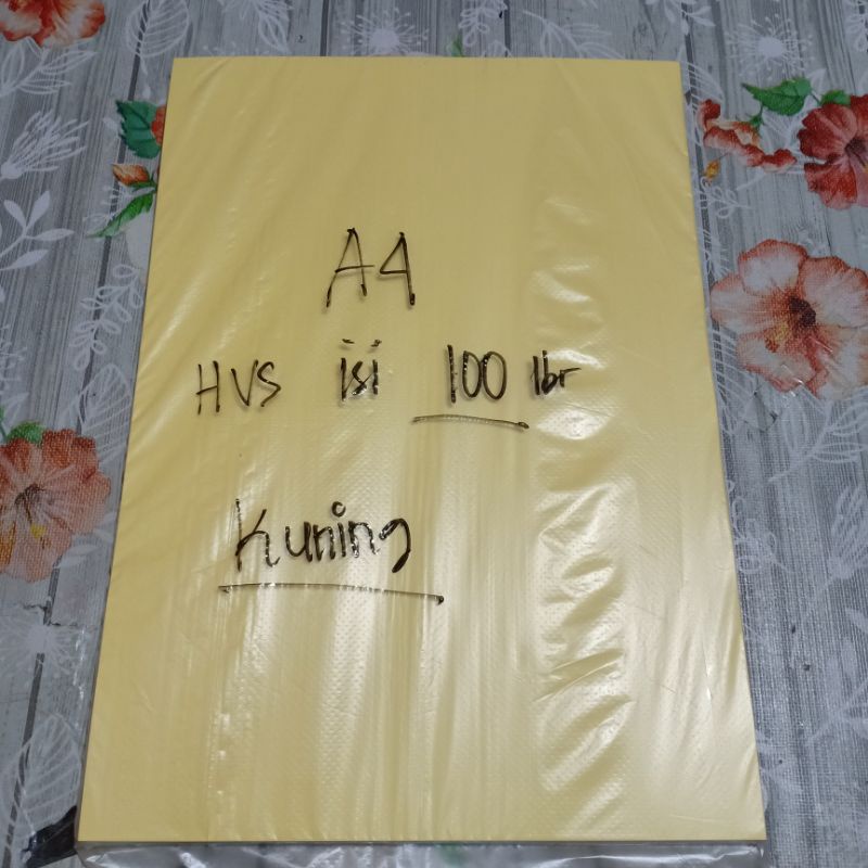 

Kertas HVS A4 Warna KUNING Eceran Isi 100 Lembar / Paper Fotocopy