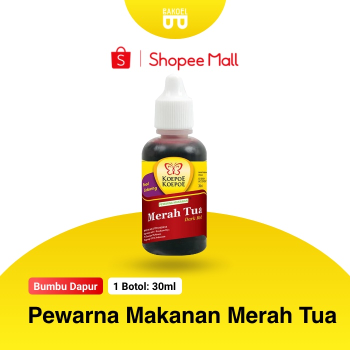 

Pewarna Makanan | Merah Tua | Koepoe - Koepoe | Bakoel Sayur Online