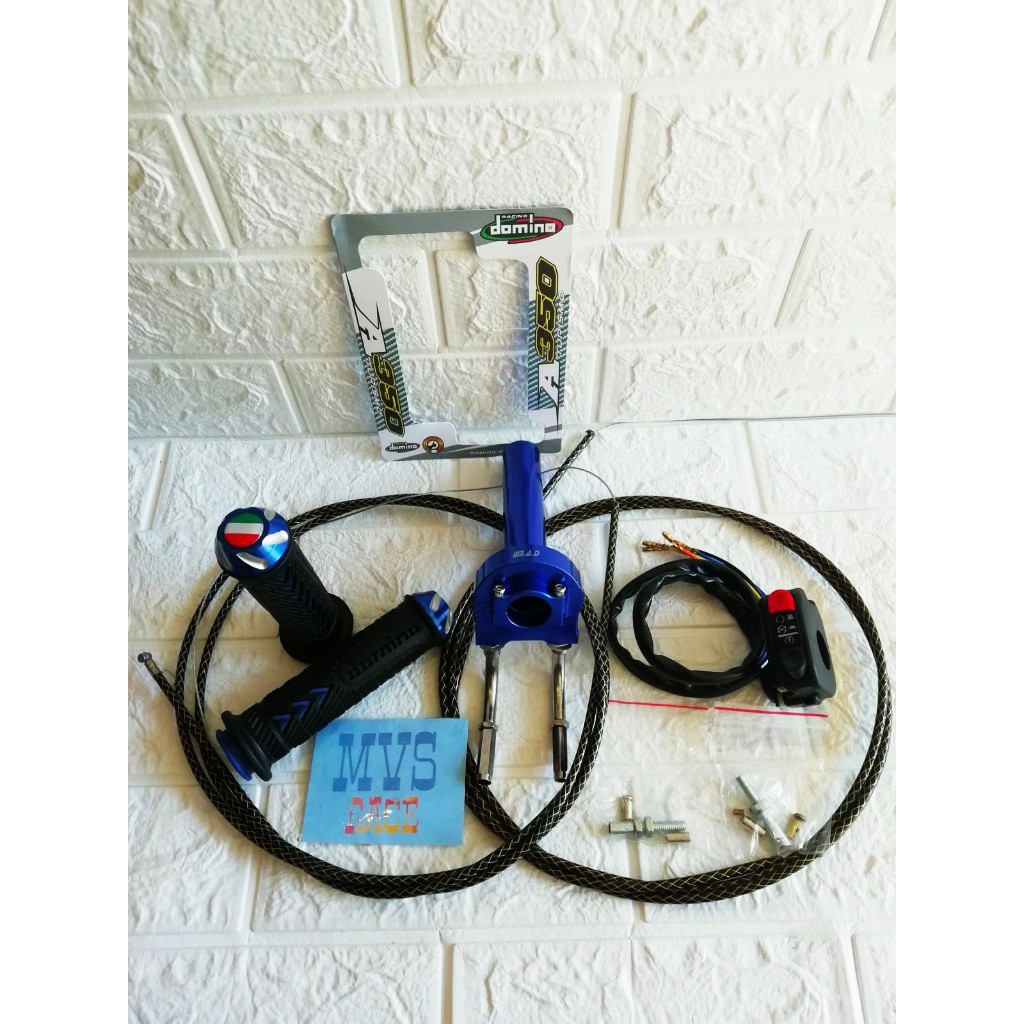 Gas Spontan 2 Kabel + Handgrip + Saklar Kanan + Kabel Gas = Sonic 150 R, Gsx 150 R, Nmax 155, Pcx 15