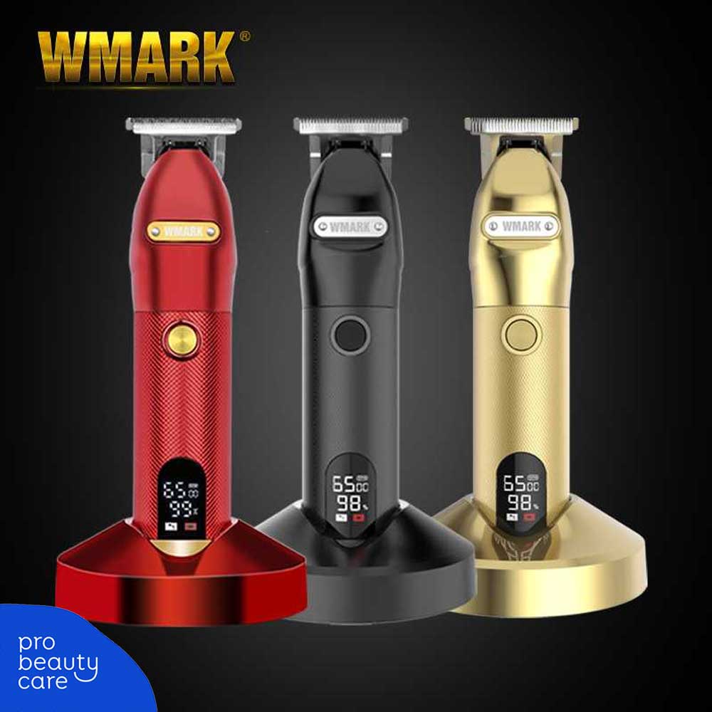 Wmark - NG 203 Alat Cukur Rambut - Professional Detail Trimmer LCD Full Metal