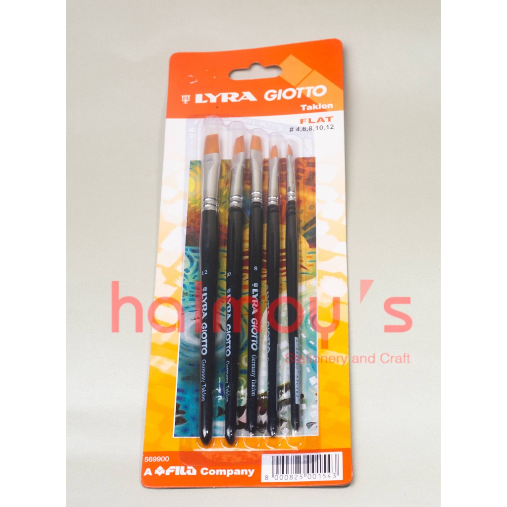 

KUAS LUKIS GIOTTO LYRA TAKLON SET FLAT ( MERAH / PER SET )