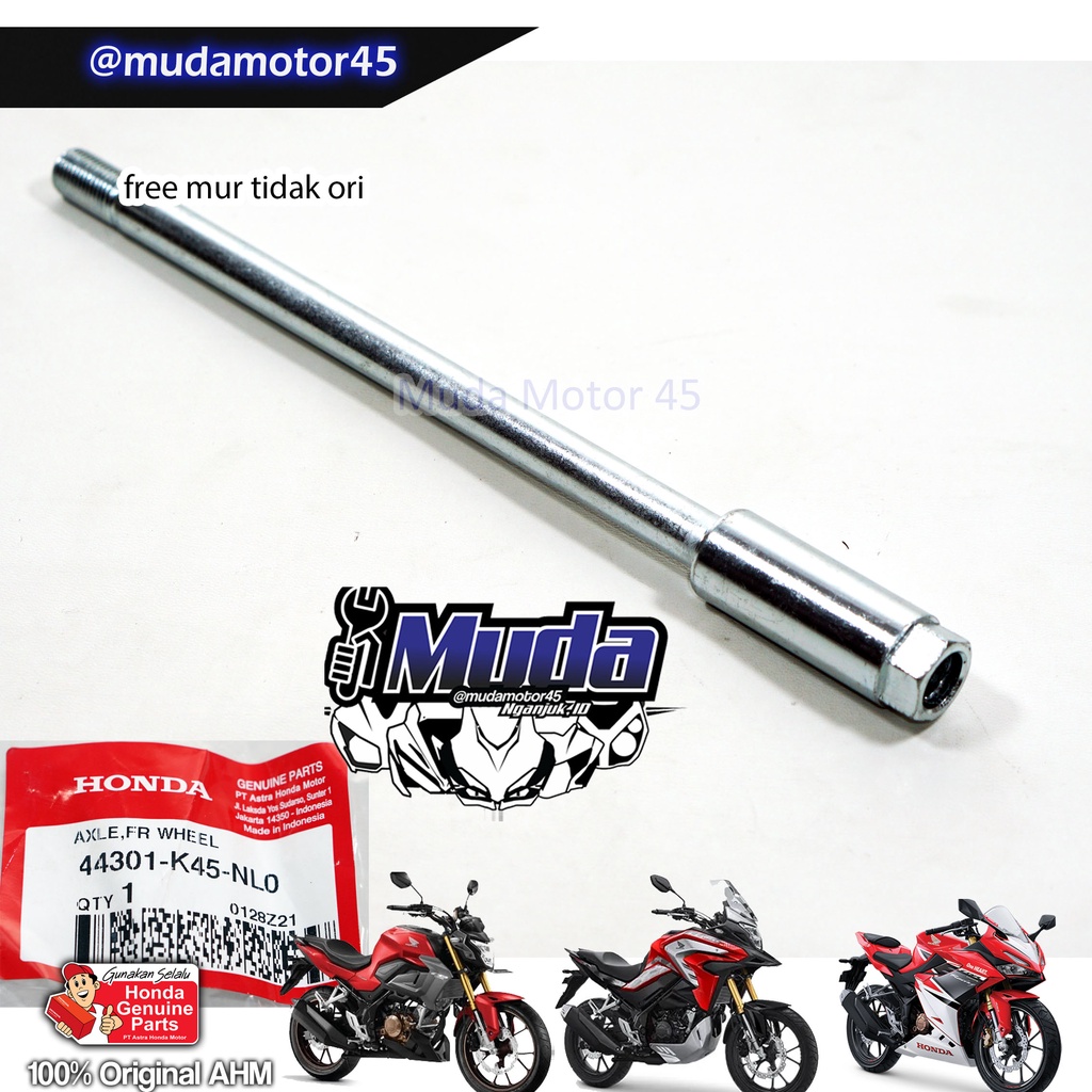 AS RODA DEPAN USD CBR150R CB150R CB150X 2021 44301-K45-NL0 UPSIDE DOWN CB K15P CBR K45R CBX K3B 150 