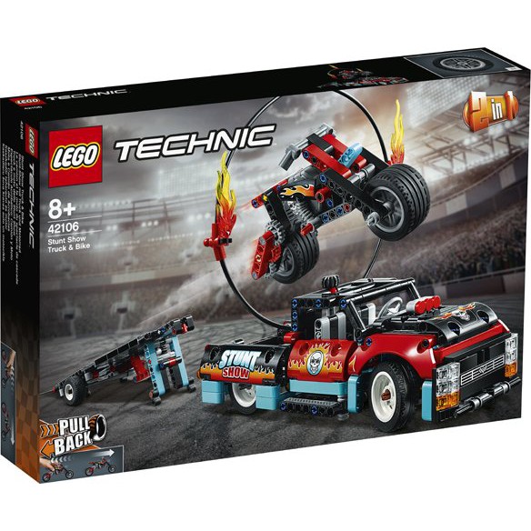 Toys LEGO Technic Stunt Show Truck &amp; Bike 42106