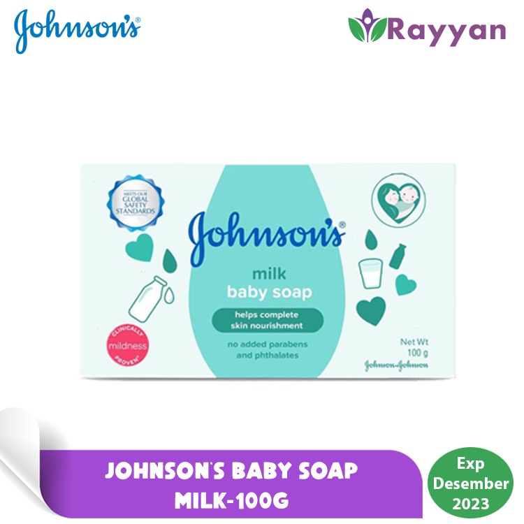 Johnson's Baby Soap Milk 100 G Lembut dan Wangi  | Sabun Bayi Johnson's| Sabun Bayi Lembut dan Wangi|Perlengkapan mandi bayi