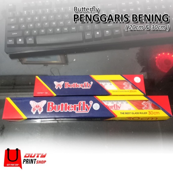 

Promo Bulan Ini Penggaris Butterfly Bening - 20Cm Dan 30Cm Gilaa!!!