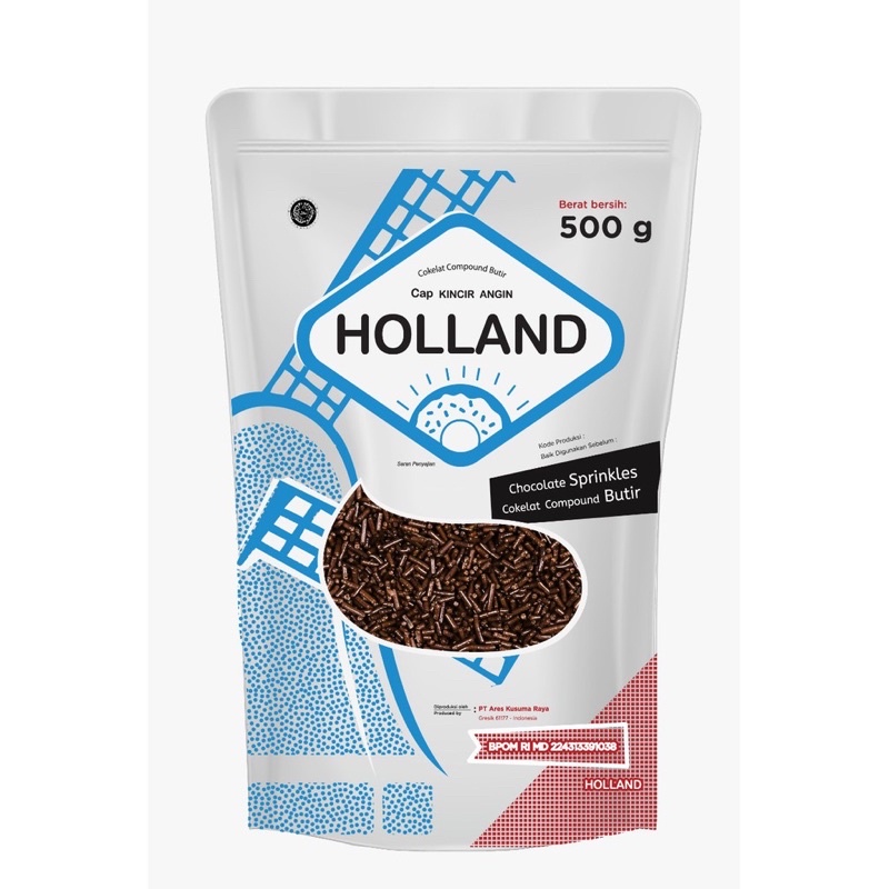 

HOLLAND CHOCOLATE MEISES 500G (Cokelat Butir/Coklat Meses/Sprinkles)