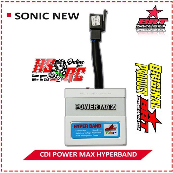 CDI Racing BRT POWER MAX HYPERBAND Honda Sonic NEW Karbu Harian Balap Tune Up Drag CDI Sonic New