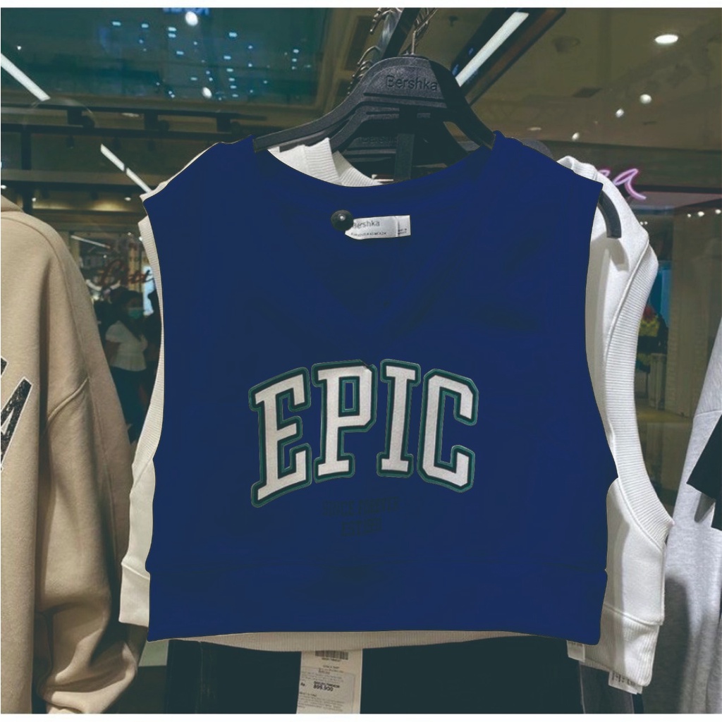 ROMPI EPIC VEST CROP WANITA - ATASAN VEST CROP TEBAL PREMIUM