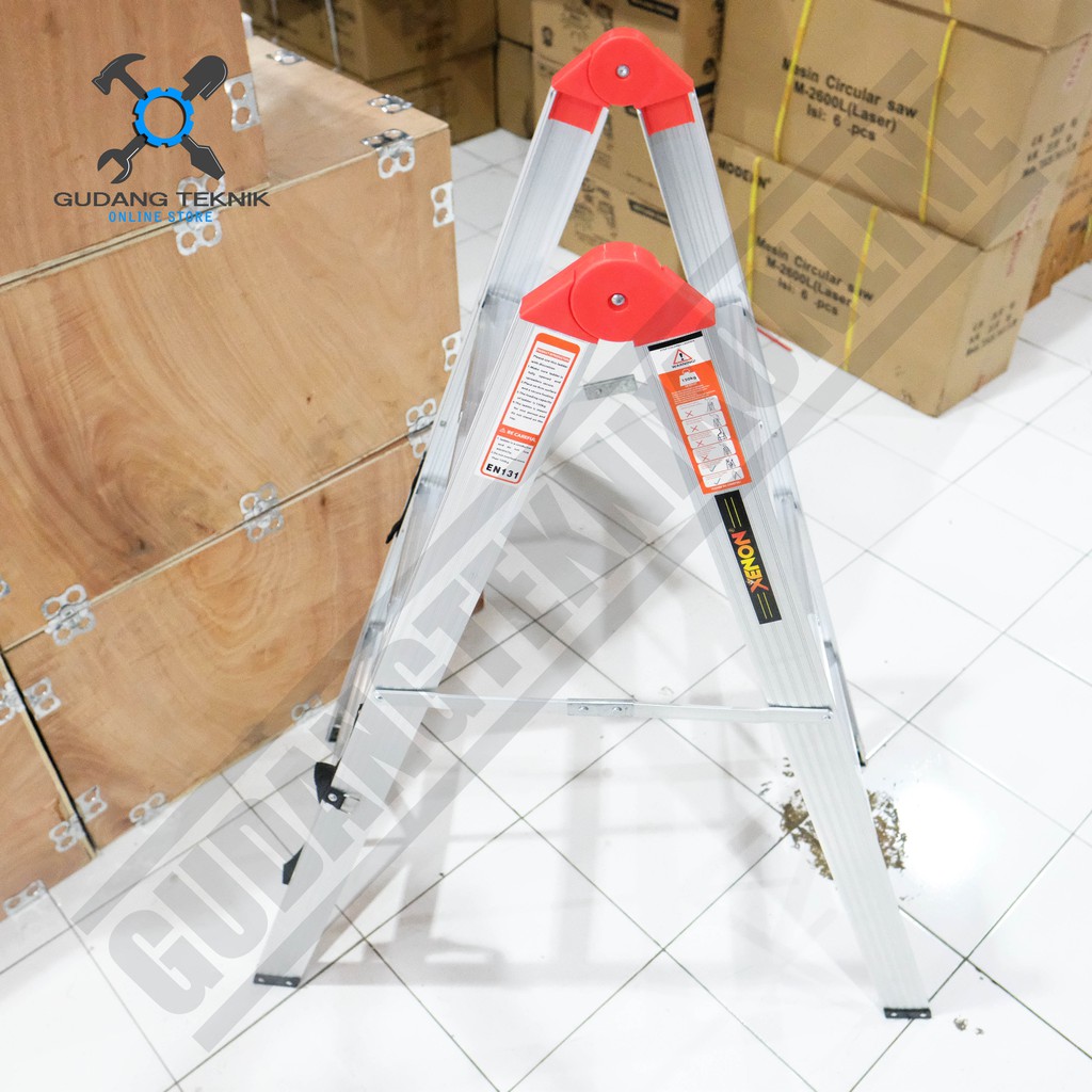 Tangga Lipat Aluminium Almunium Stik XENON 3S 1,2M Folding Stick Ladder 3 Steps