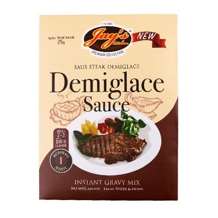 

Jay's Kitchen Demiglace Sauce Instant Mix 25gr Healthy Wagyu