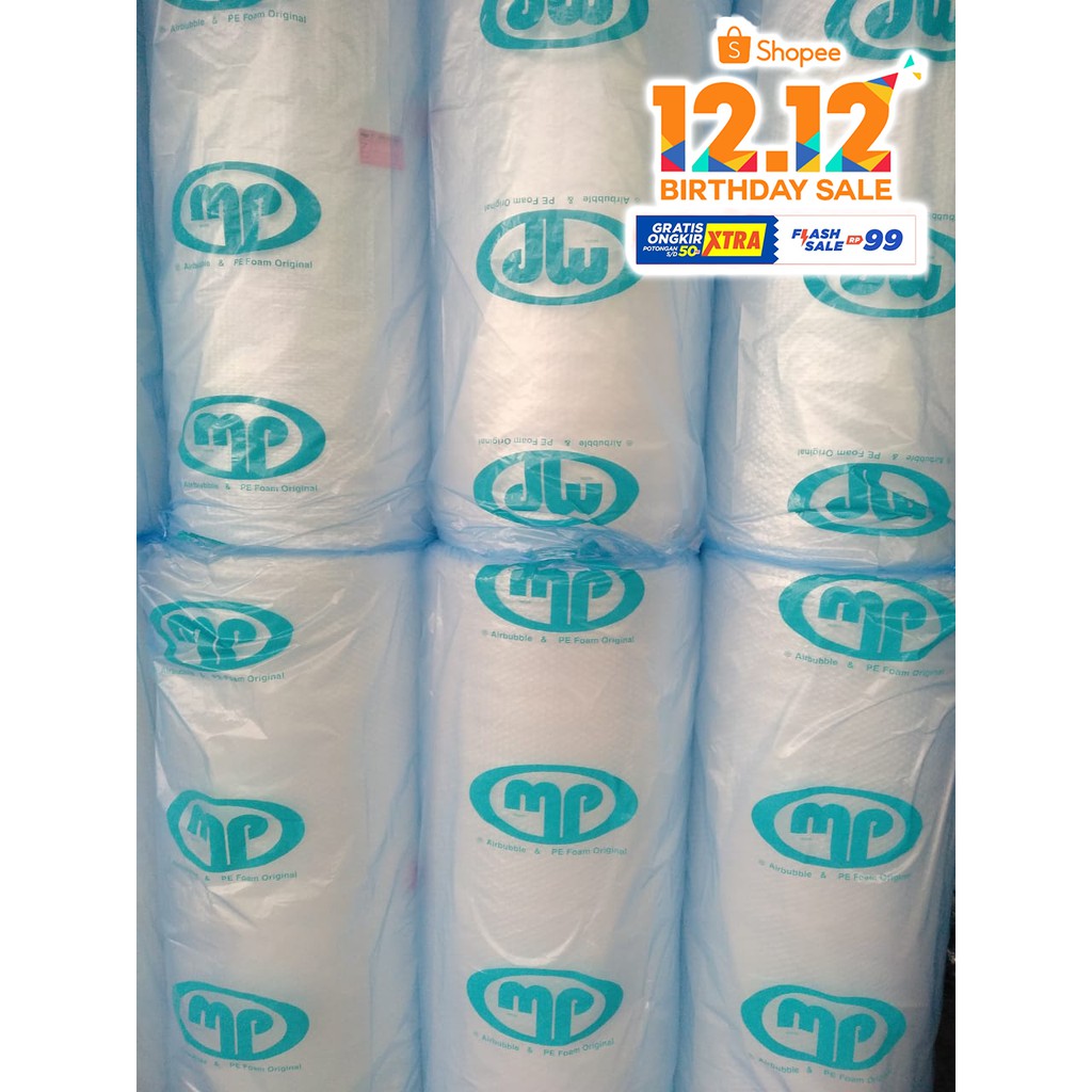 

Bubble Wrap MP Kwalitas Tebal 125 CM x 50 M [Berat 3.3 Kg]
