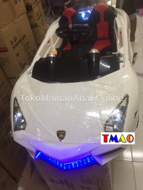 Mobil Aki Mainan Anak Lambrado Lamborghini PMB M6869 2 Anak Remote M 6869 Murah-5