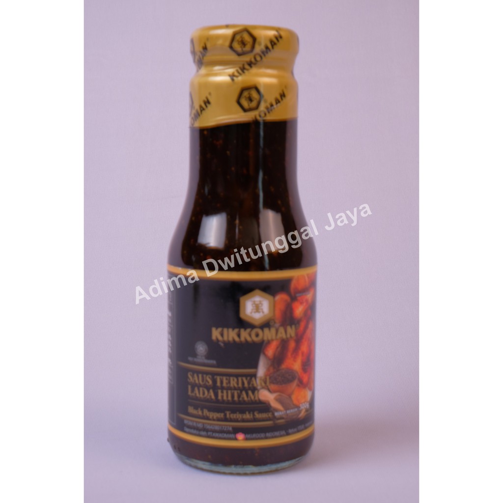 Kikkoman Black Pepper Teriyaki Sauce/Saus Teriyaki Lada Hitam 300gr