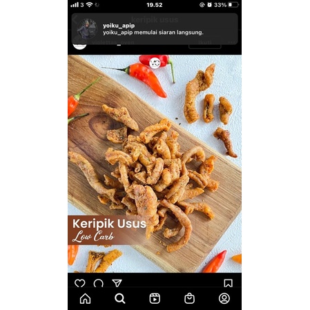 

usus ayam crispy enak