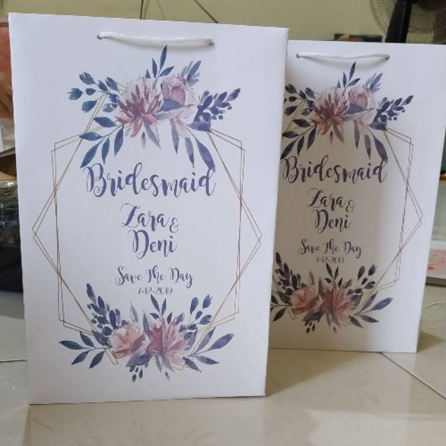 

Paperbag bridesmaid 20x12x30