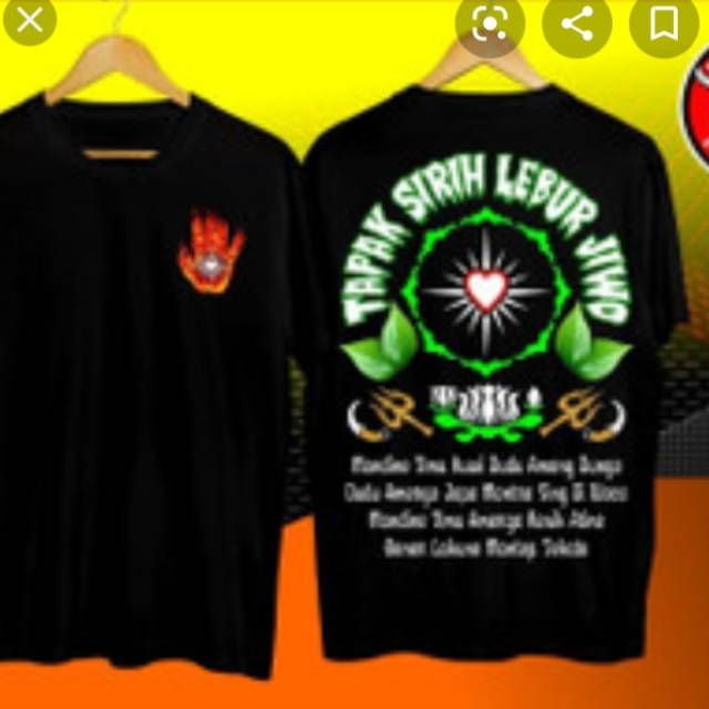 Kaos PSHT kaos tapak sirih lebur jiwo