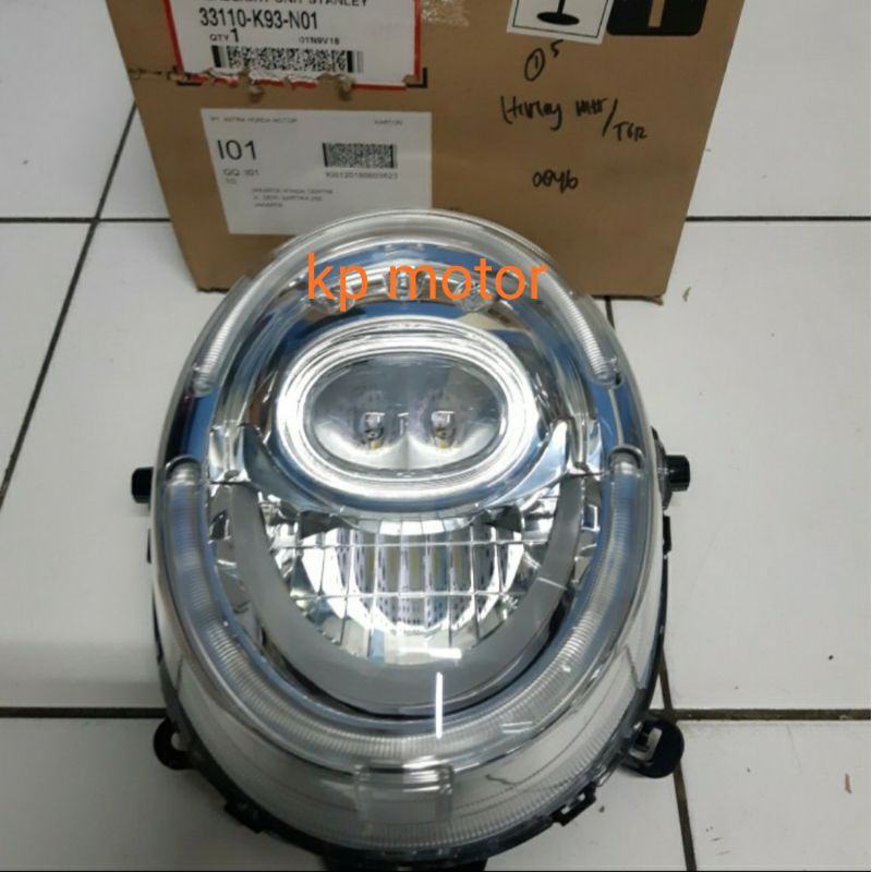 Reflektor lampu depan scoopy ring 12 led ori