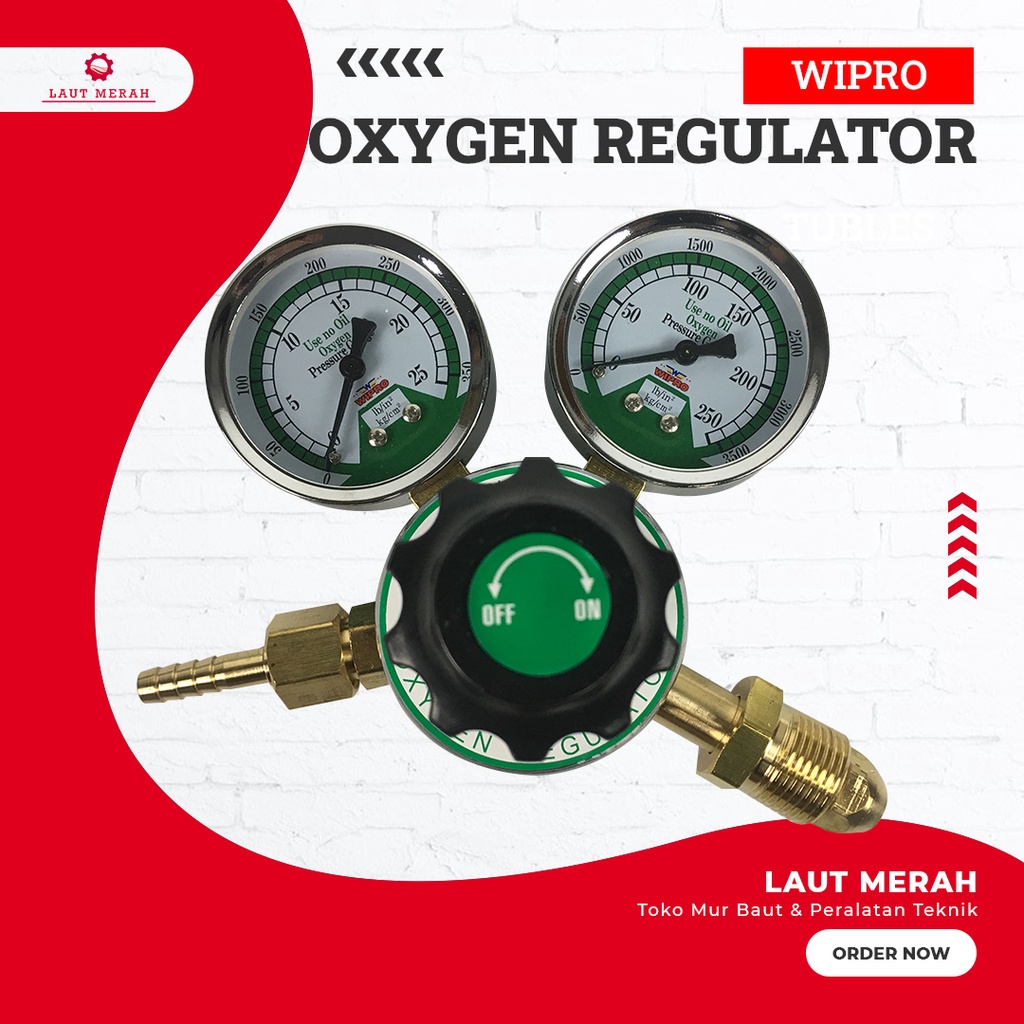 Regulator Las Oksigen Wipro OR-03 Lonceng Las Oxygen Original