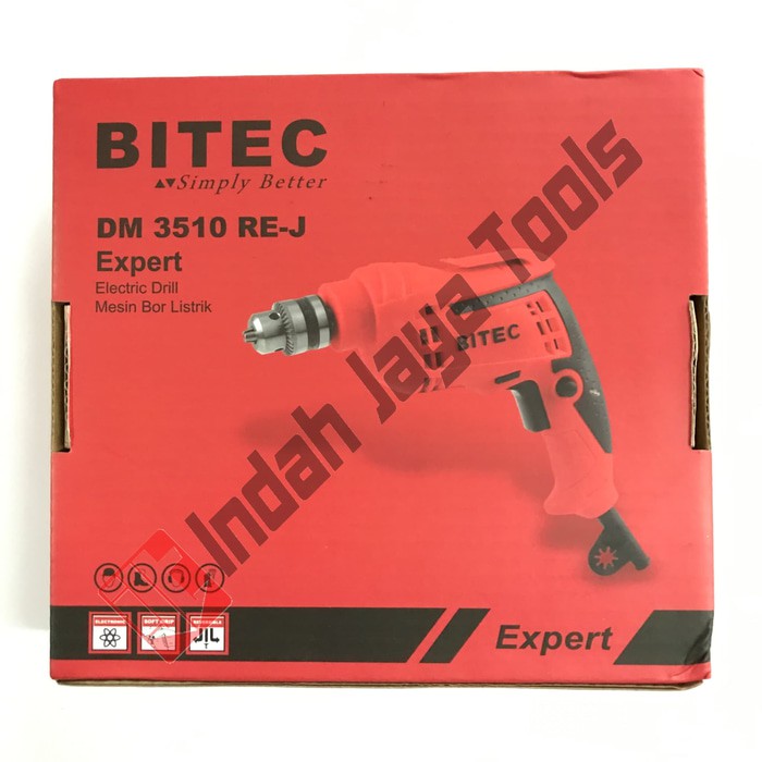 Mesin Bor Besi 10mm BITEC DM 3510 RE / Bor 10mm