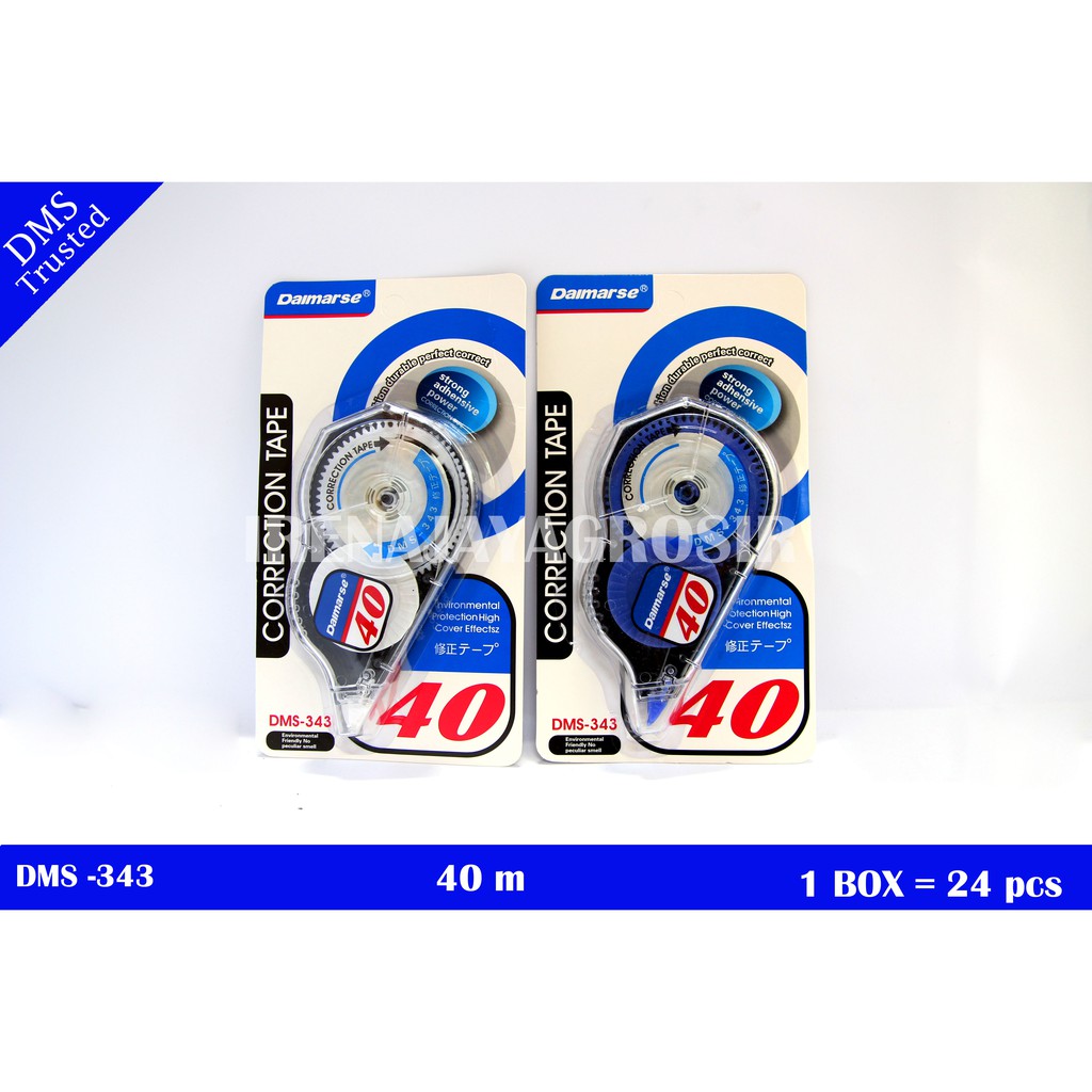 

Correction tape / tip x roll panjang 40 meter / tipe x pita / Daimarse dms-343