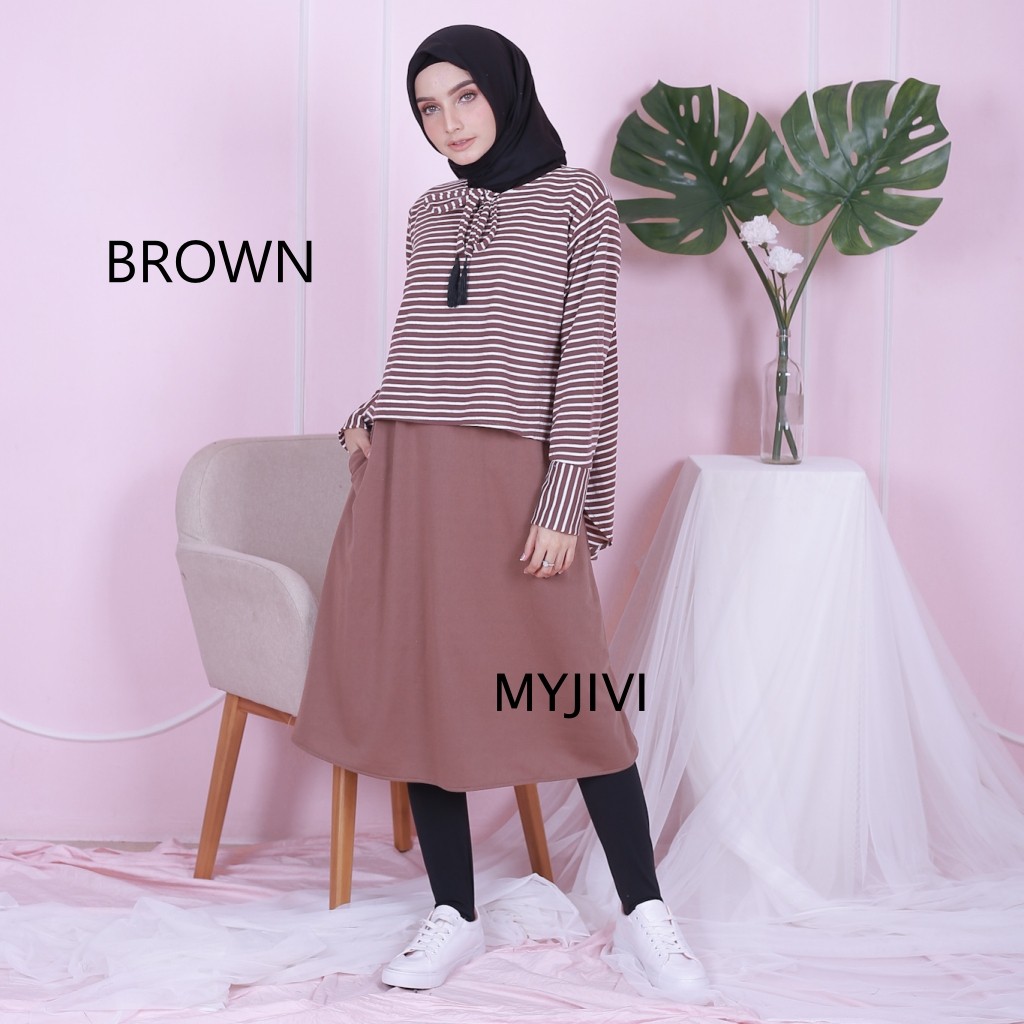 FELISHA MIDI DRESS EDISI STRIPE BY MYJIVI