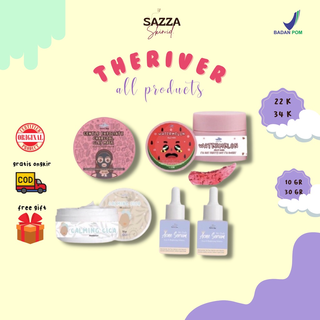 [READY ALLVAR‼️] MY DAILY ACNE SERUM THERIVER SHOP | CALMING CICA MOISTURIZER THERIVER SHOP | JELLYM