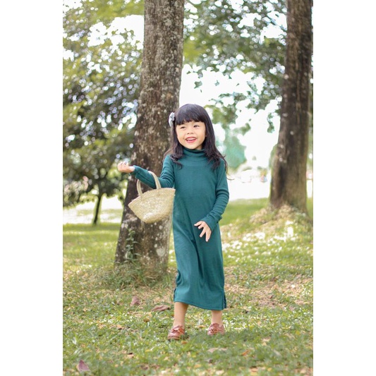 Dress Yoona RIB KNIT PREMIUM Beuzee 1-5 Tahun Dress Anak  Lengan panjang Dress Anak Lucu Terlaris Kekinian