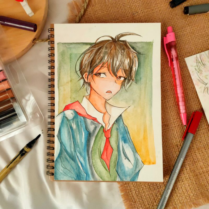 

Anime Illus Notebook Ring (Line) A5 - 010