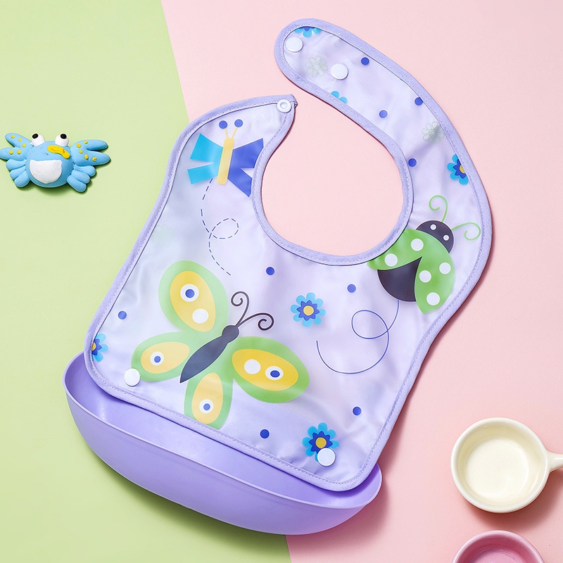 Perlengkapan makan bayi alat MPASI bayi mangkok sendok botol spout baby feeder slabber