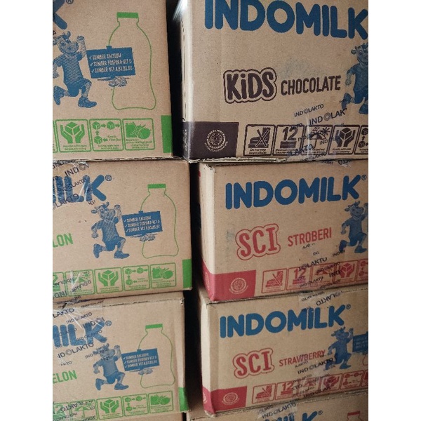 surabaya indomilk susu cair uht botol 190ml dus 190 ml