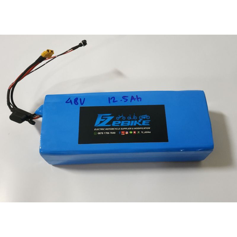 Jual Baterai battery lithium ion 48v 12ah 13s sepeda listrik ebike