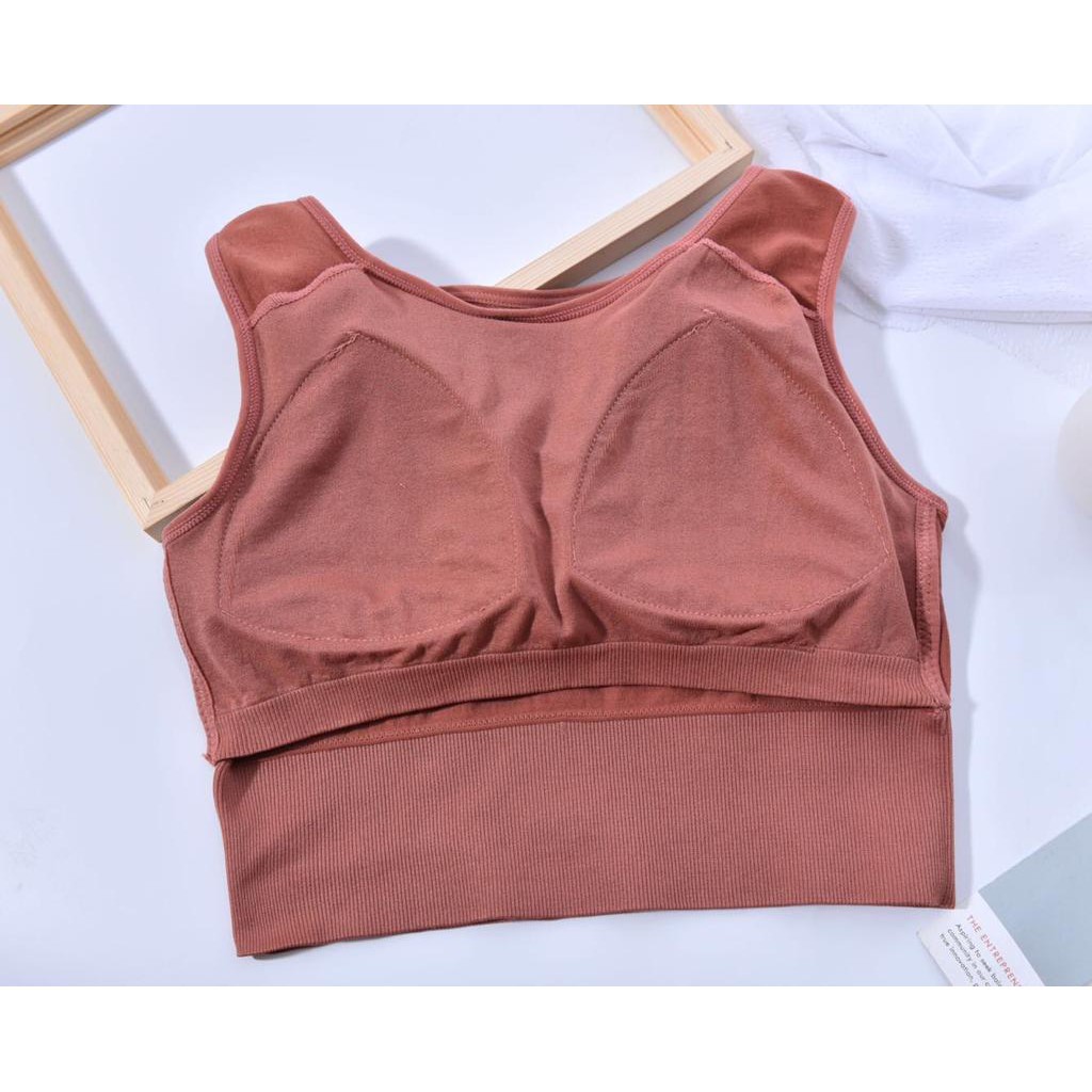 My Bra (Bra-021) Bra Sport Yoga Olahraga Pakaian Wanita Tank Top Model Crop Fashion