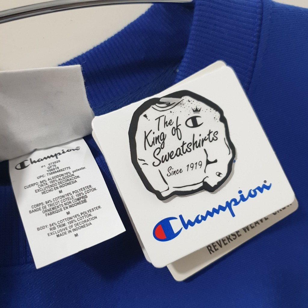 Champion reverse wave small script crewneck / champion crewneck original