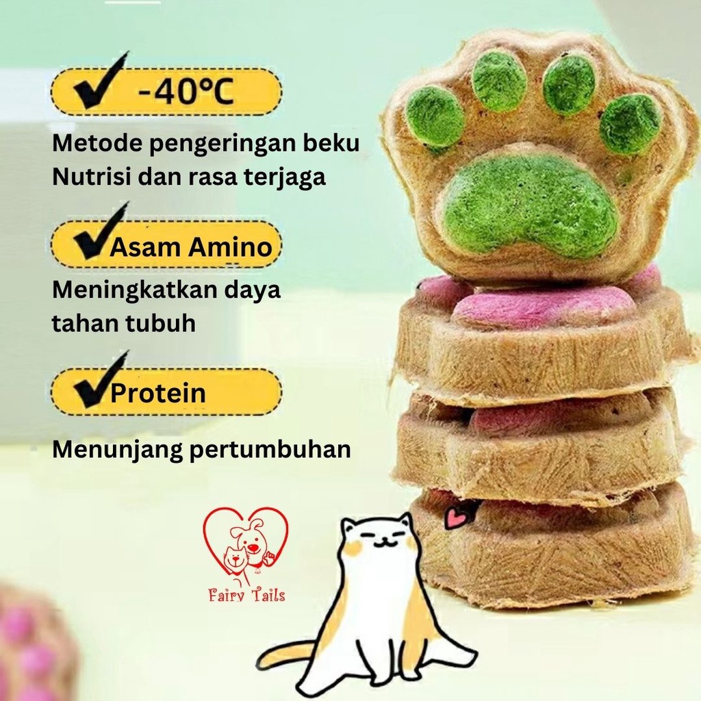 [Handmade] Meat Pie Daging Segar Paw Snack Cemilan Sehat Untuk Anabul Anjing dan Kucing (Made to Order) / Meat Pie Fresh Meat Freeze Dried for Pet Dog and Cat