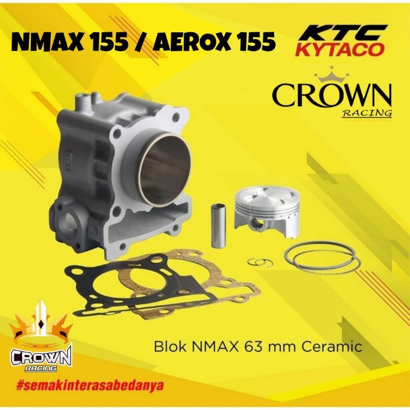 Blok Seher KTC KYTACO Yamaha Aerox 155 / Nmax 155 Ceramic 63mm