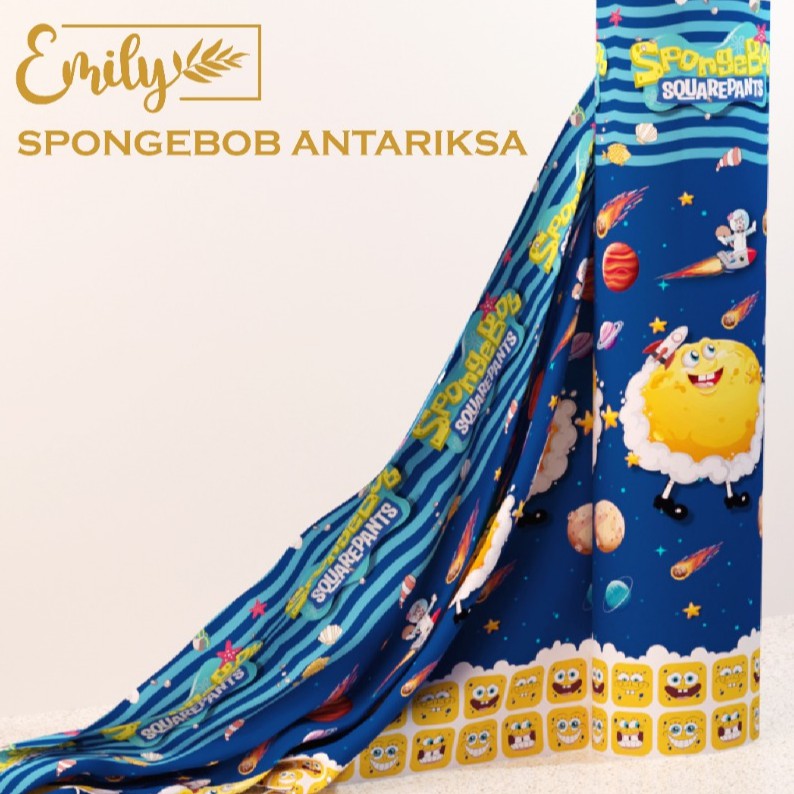 KAINKU - Kain Meteran Microtex &quot;KARAKTER ANAK DINO LEBAH KAKTUS FLAIMNGGO BINTANG&quot; (harga 1 meter)