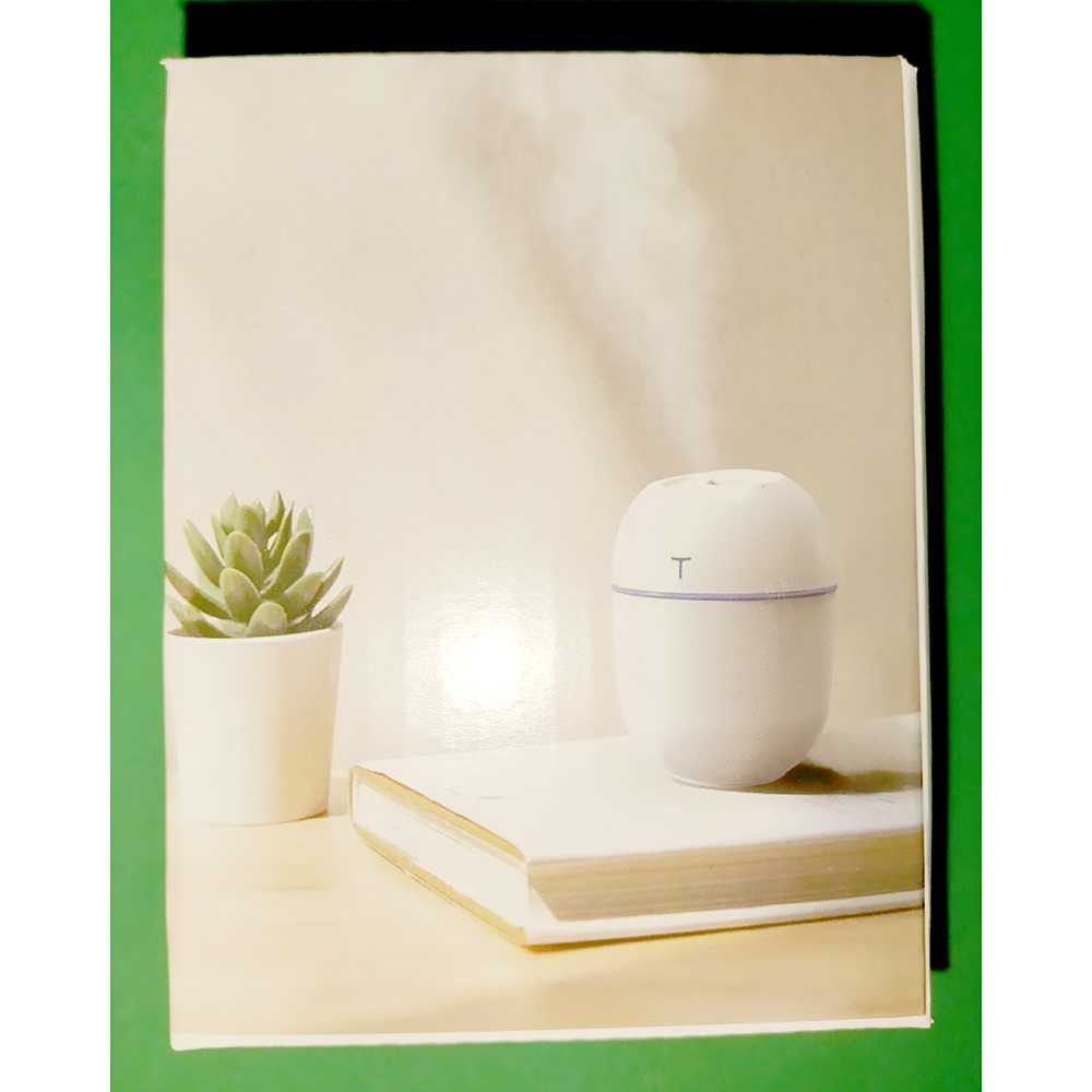 (100% BARANG ORI) Taffware HUMI Mini Air Humidifier Aromatherapy LED Light 220ml - JS01