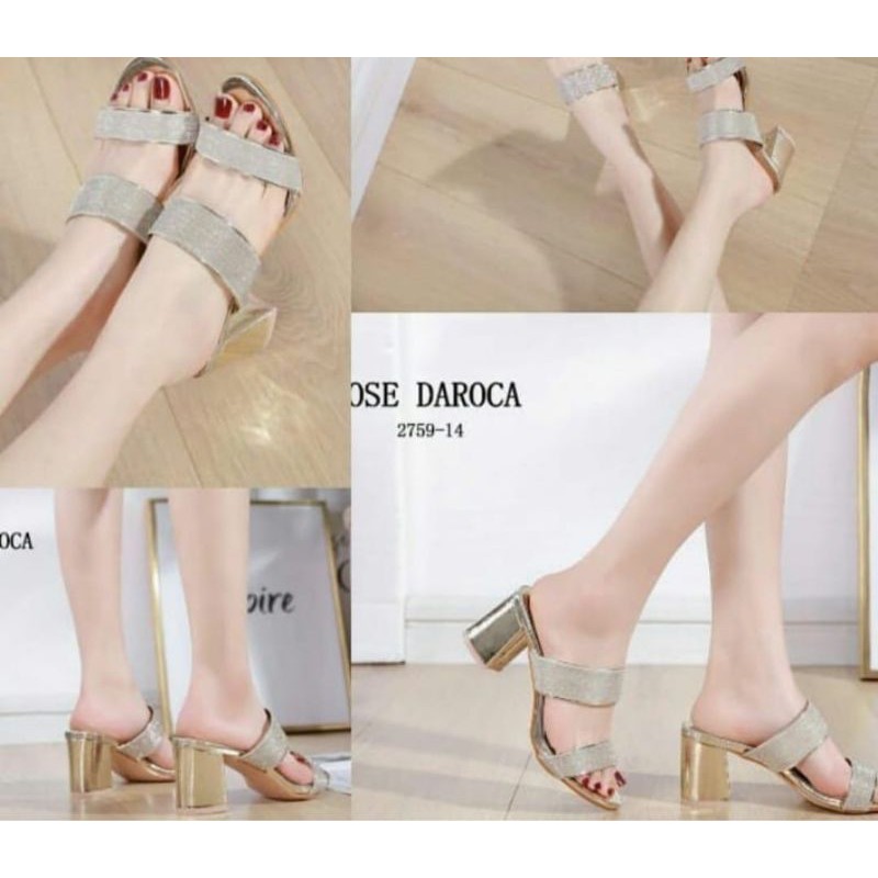 ABBUSHOES VN 02 hak tahu pasir ban 2  wanita 7cm