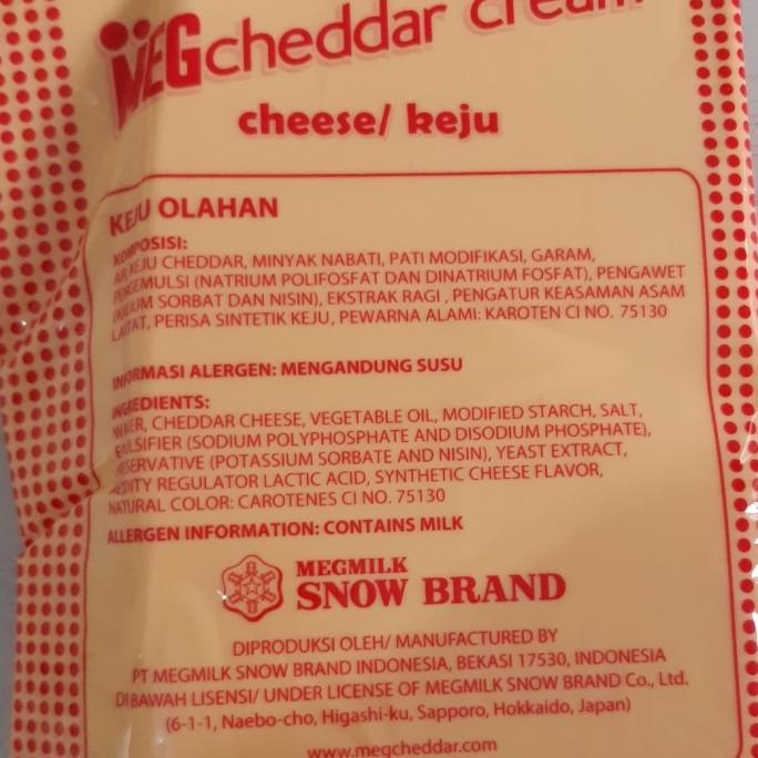 

(BISA COD) MEG CHEDDAR CREAM CHEESE 1Kg TERMURAH Kode 411