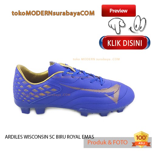 ARDILES WISCONSIN SC BIRU ROYAL EMAS sepatu olahraga sepak bola