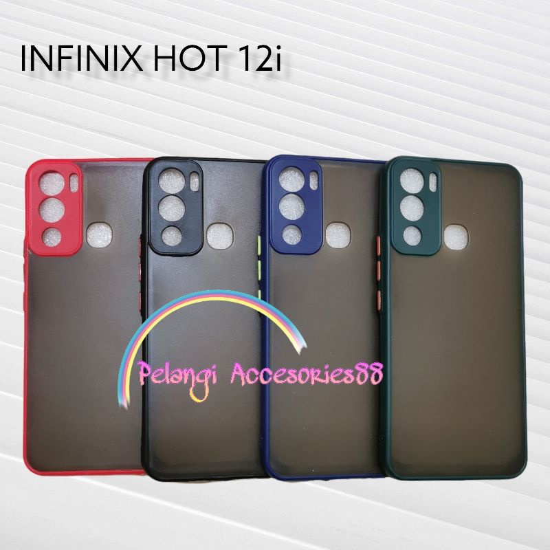 CASE INFINIX HOT 12i SOFTCASE CASE DOVE CASE FULL COLOUR