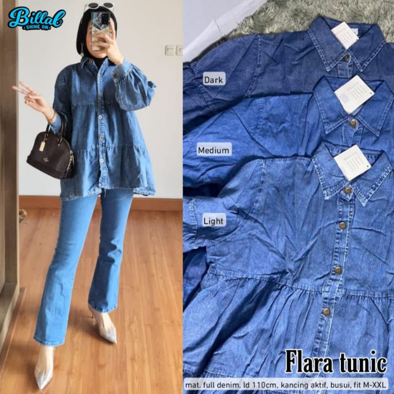 FLARA TUNIC//Tunic//Tunic Wanita//Tunic Muslim//Tunic Daily//Tunic Wanita//Tunic Muslim